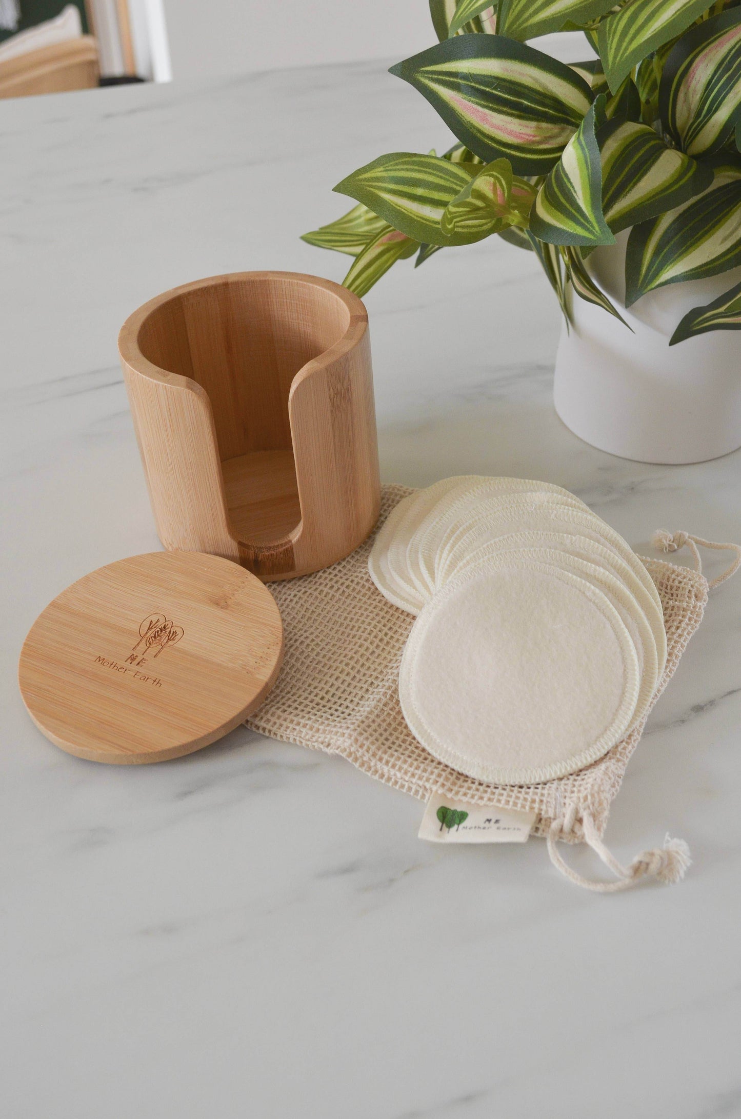 Bamboo Storage Box + Hemp Cotton Rounds | Zero Waste Beauty - SAUVAGE ZSA™