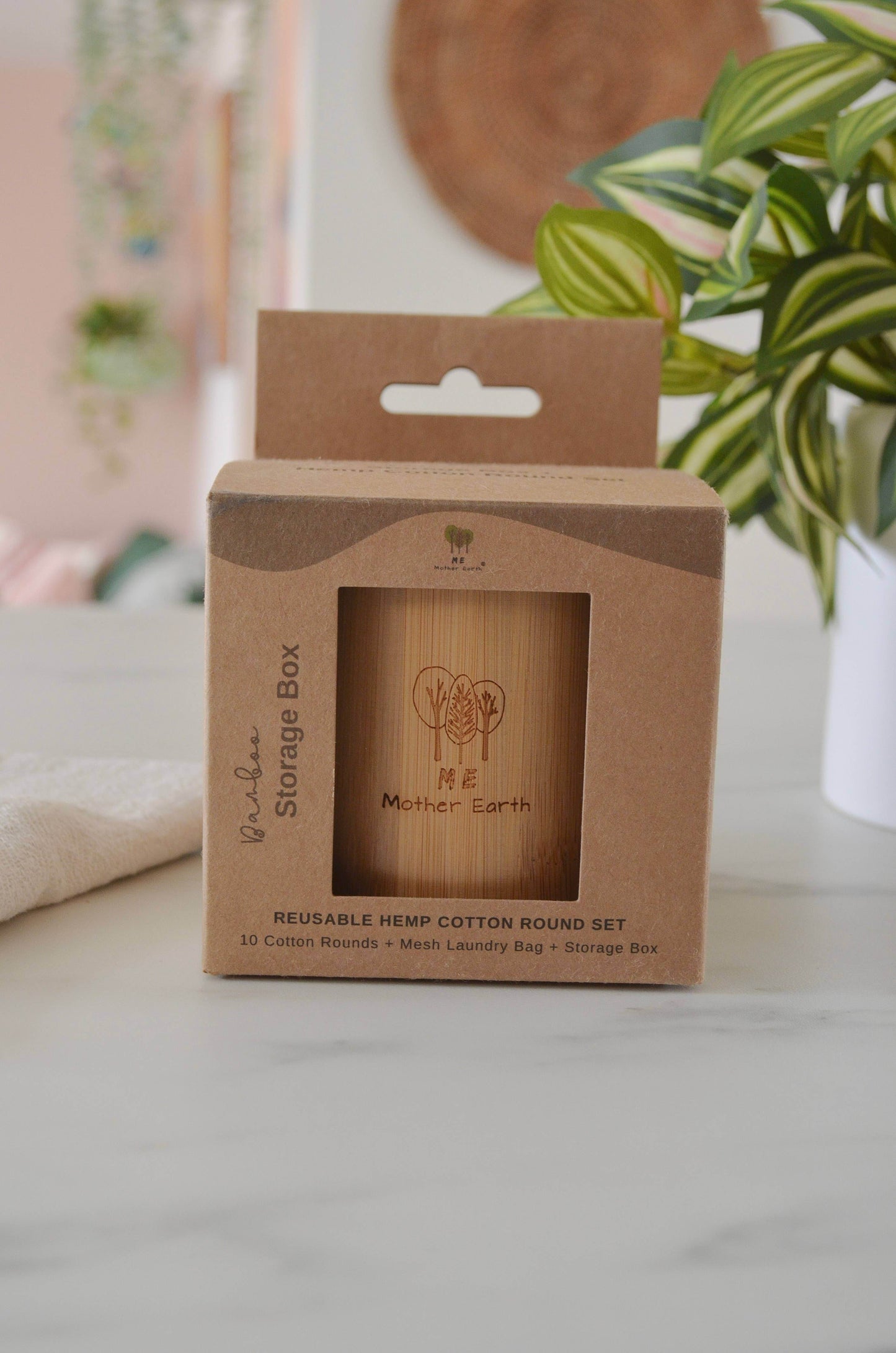 Bamboo Storage Box + Hemp Cotton Rounds | Zero Waste Beauty - SAUVAGE ZSA™
