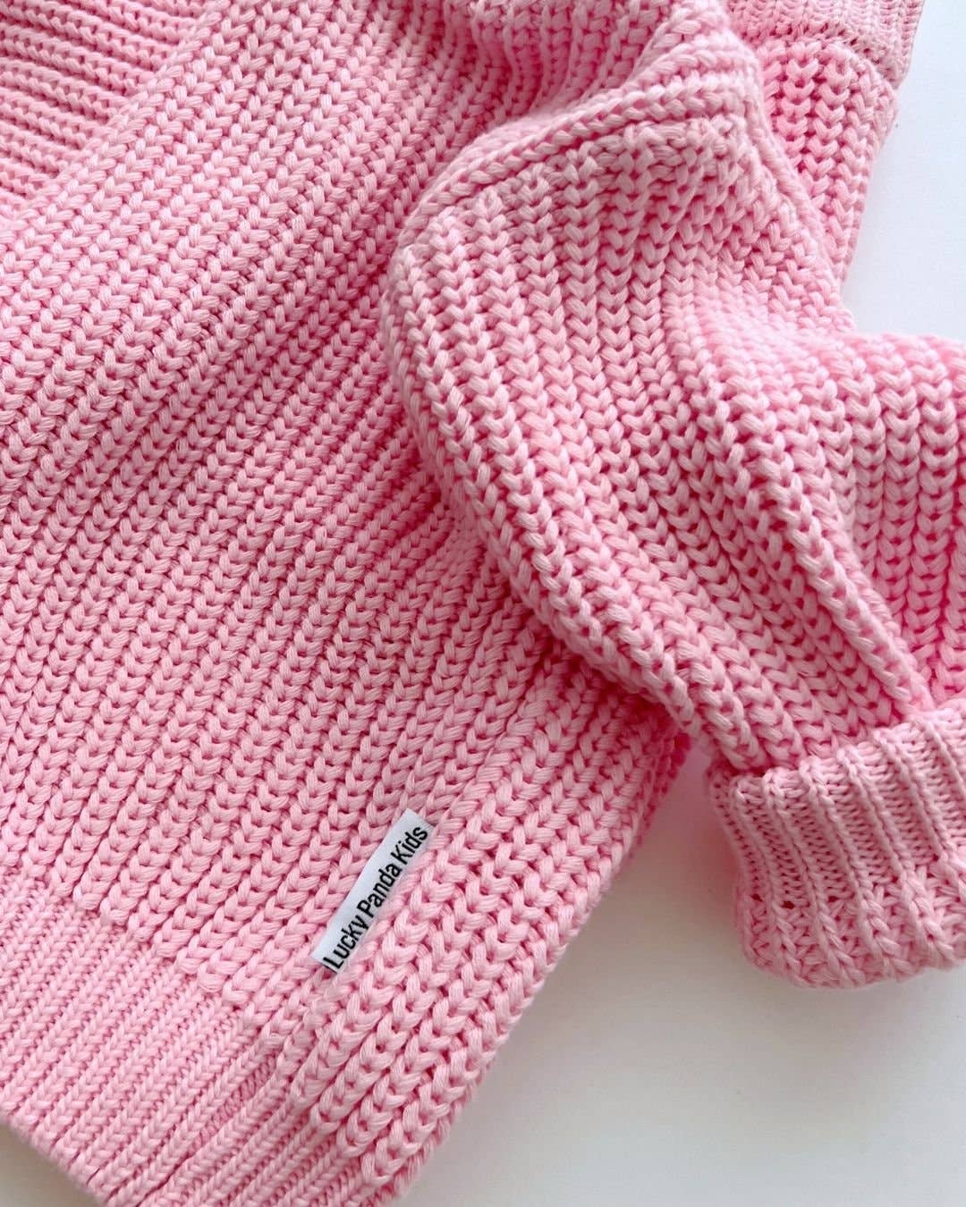 Chunky 100% Cotton Knit Kids Sweater