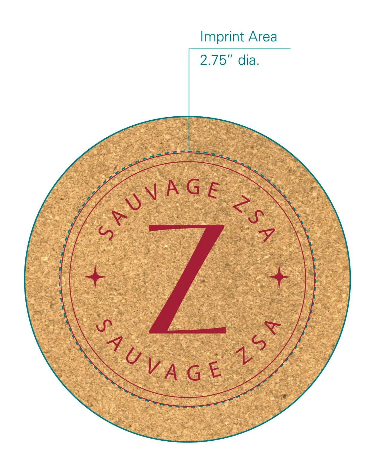 Round Cork Coasters - Set of 4 - SAUVAGE ZSA™