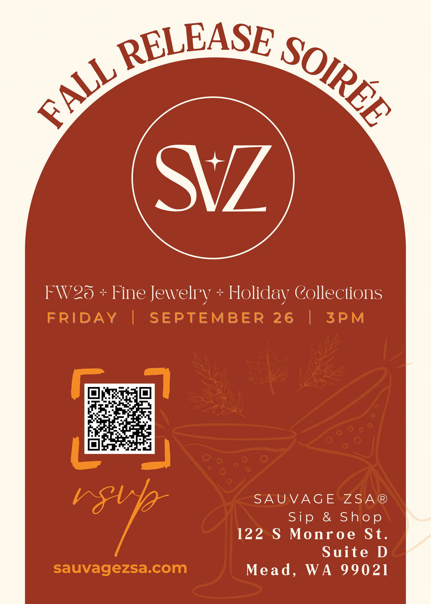 SVZ Fall Release Party with Wine & Tapas!