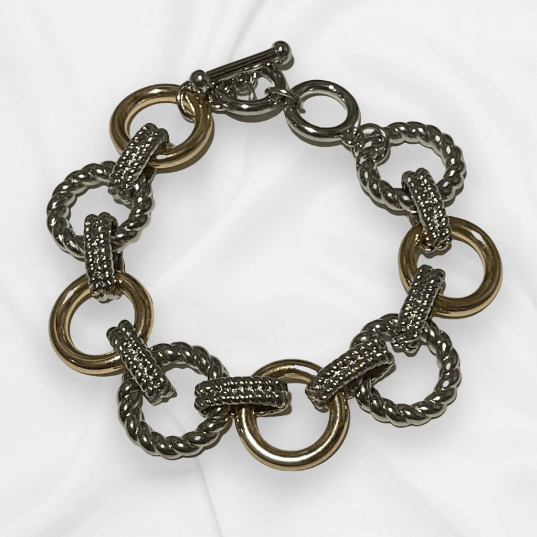 Mixed Metal Chain Link Bracelet - SAUVAGE ZSA™