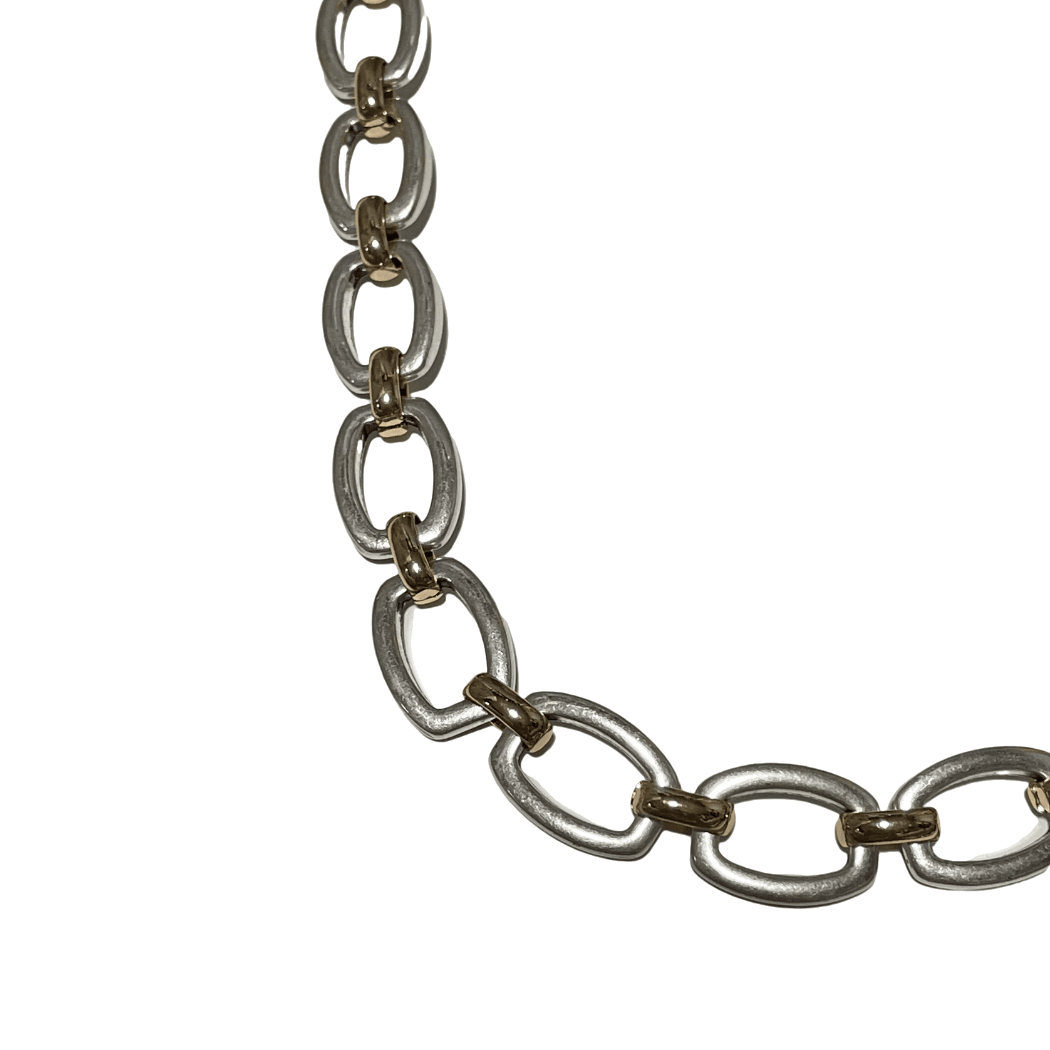 Mixed Metal Chain Link Necklace - SAUVAGE ZSA™