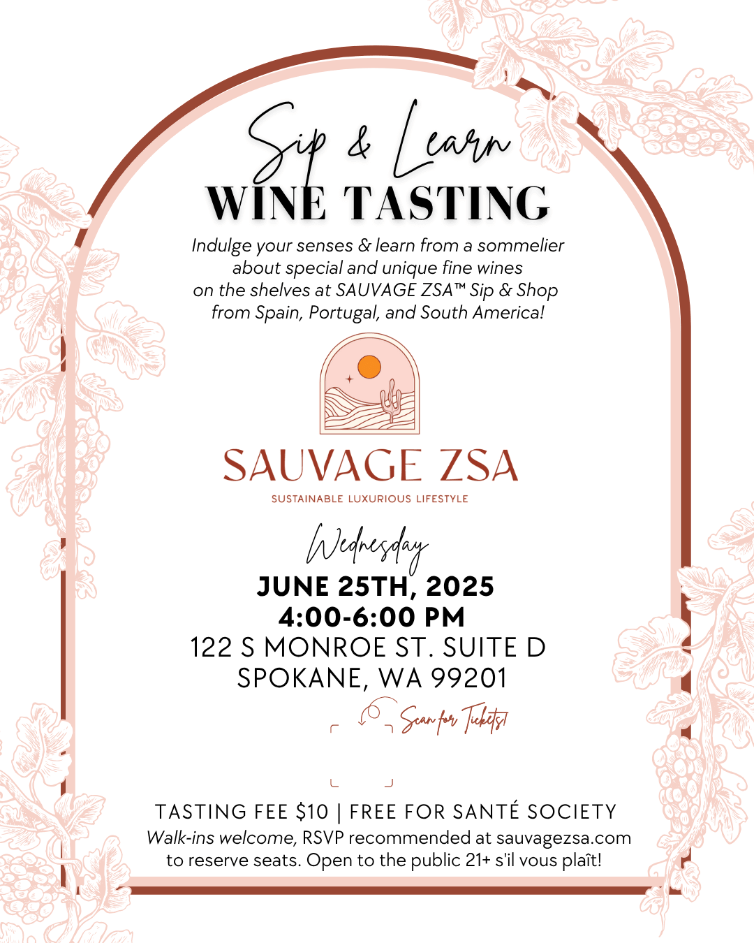 Wine Tasting - SAUVAGE ZSA™