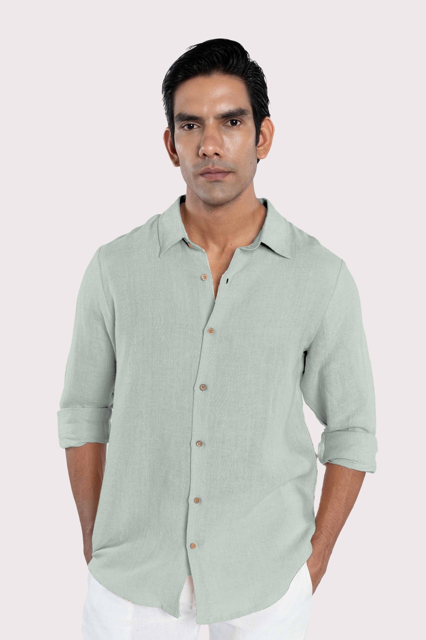 Linen Collared Shirt