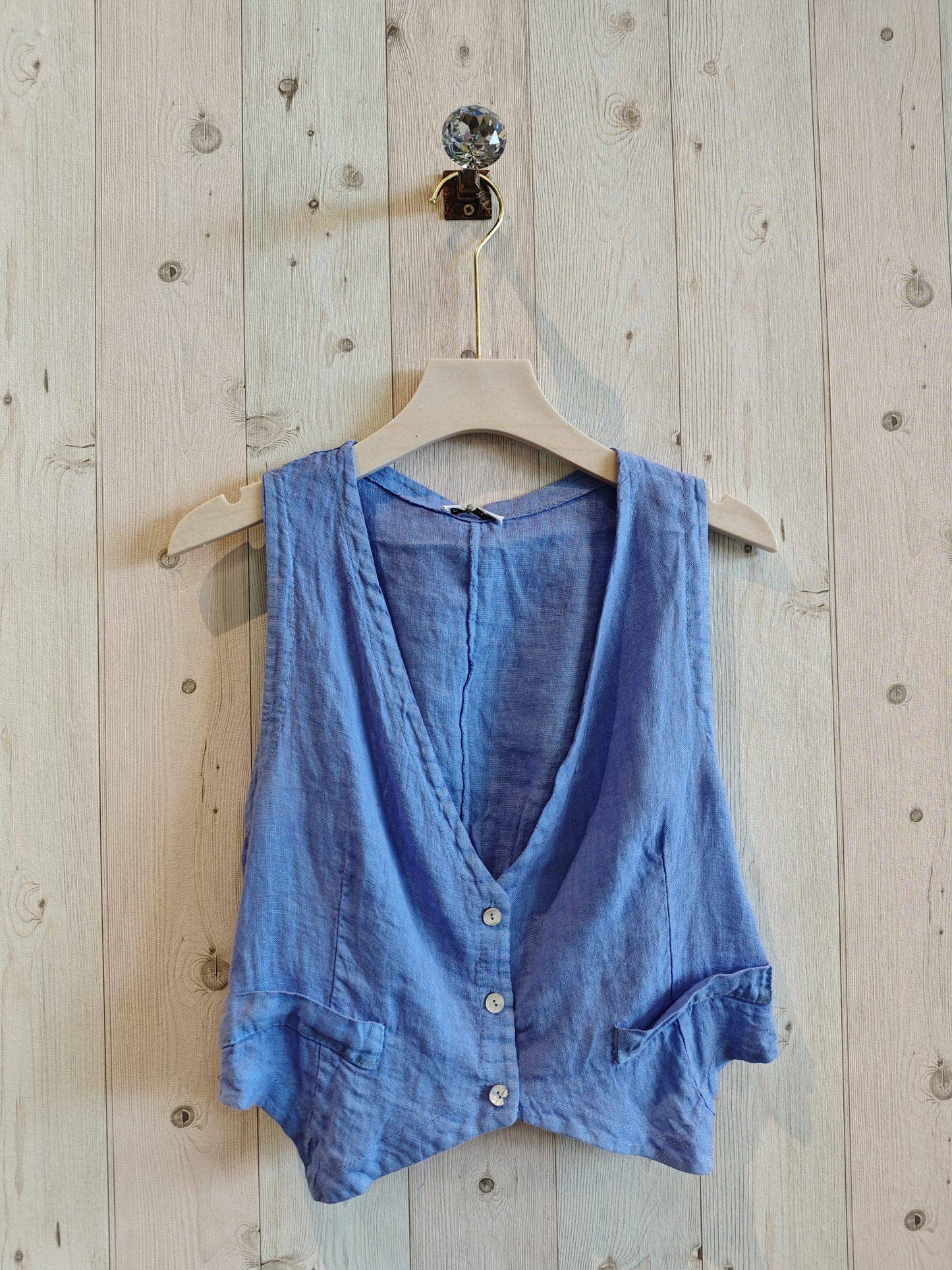 Comfortable Italian Linen Vest