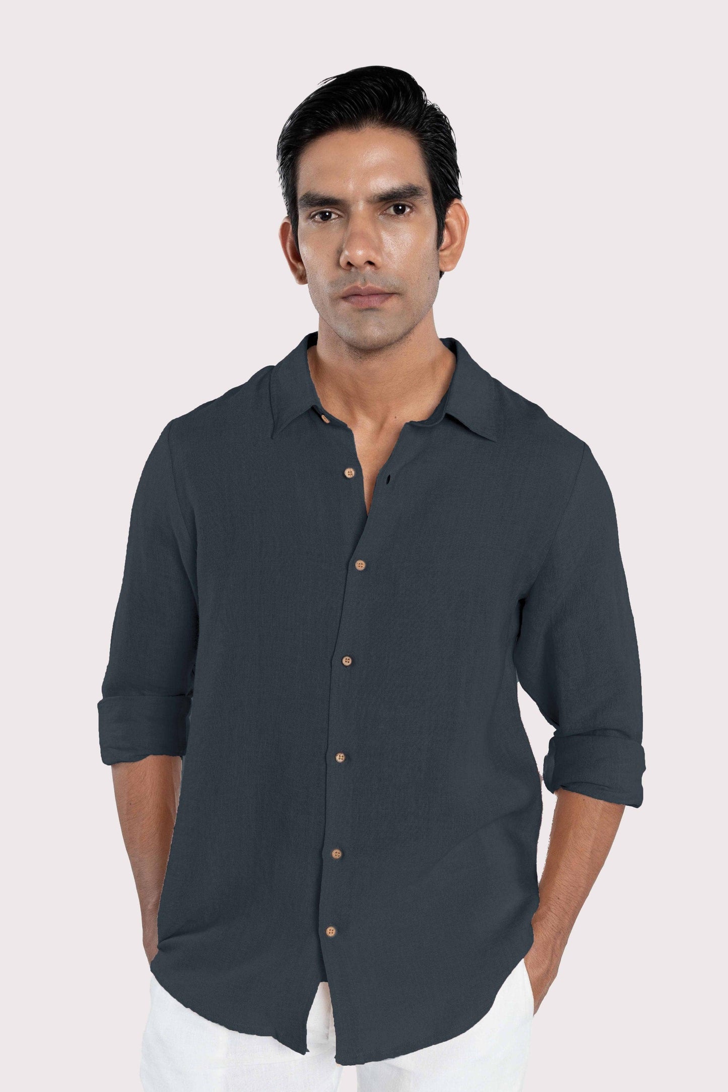 Linen Collared Shirt