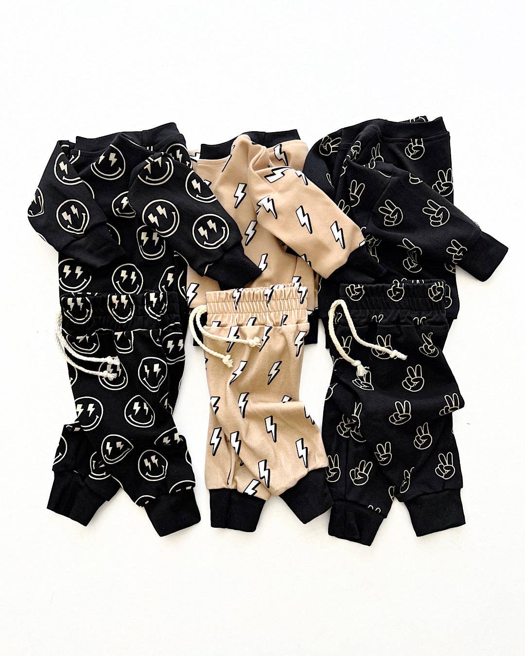 Kids Jogger Set with Lightning Bolts