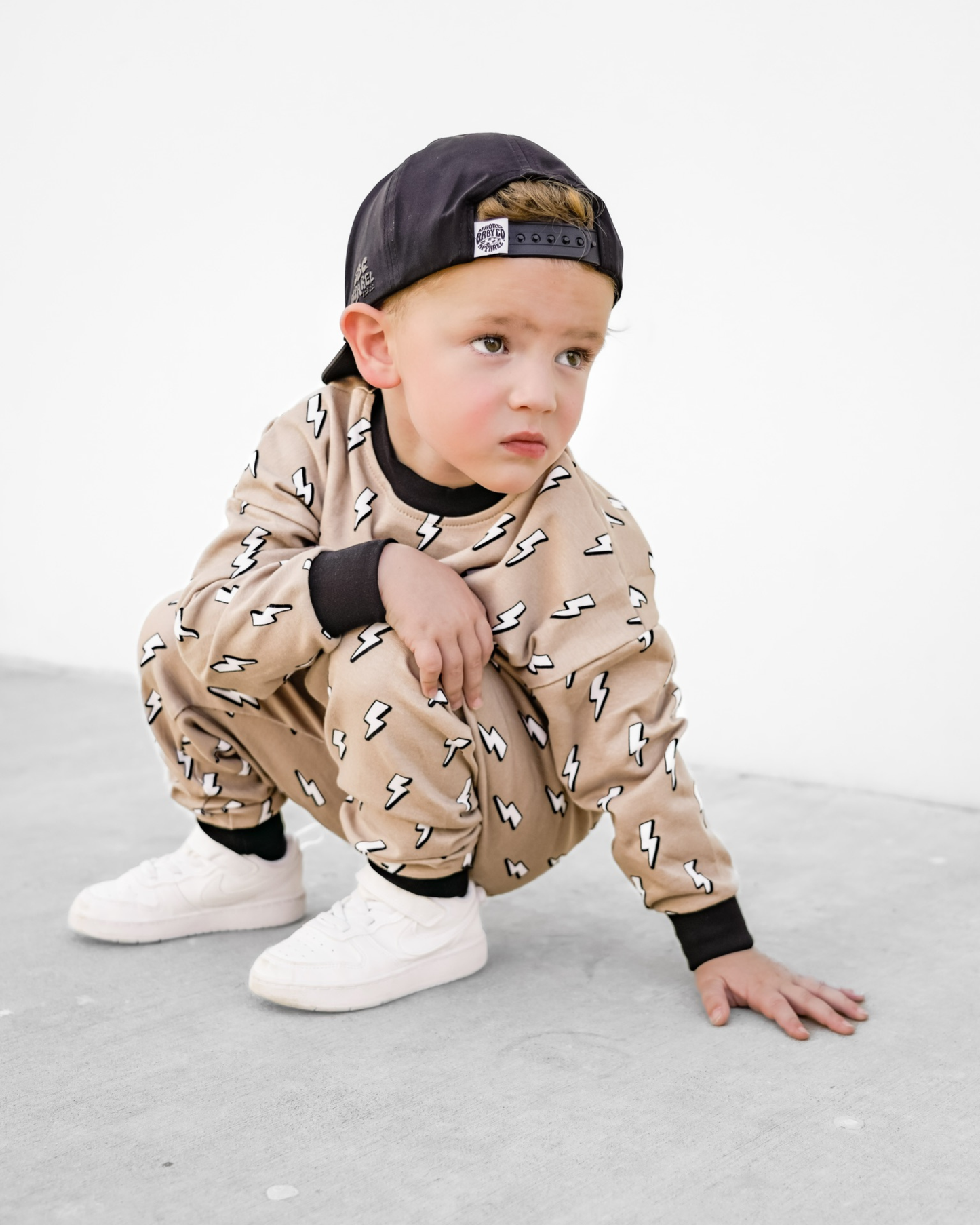Kids Jogger Set with Lightning Bolts