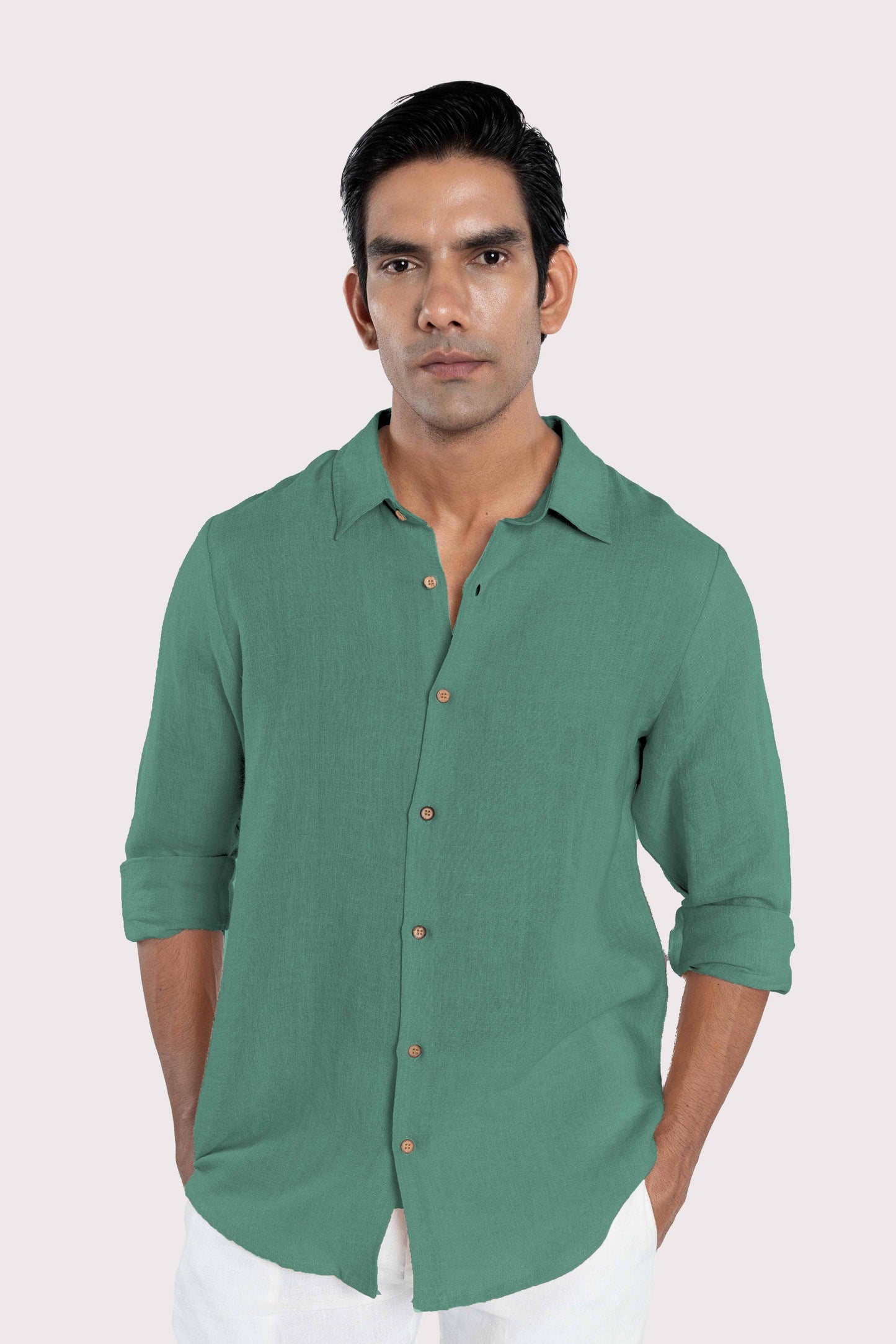 Linen Collared Shirt
