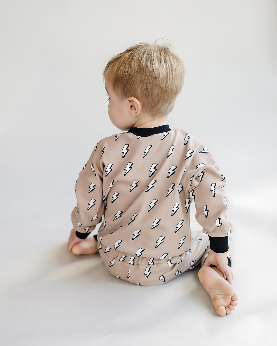Kids Jogger Set with Lightning Bolts