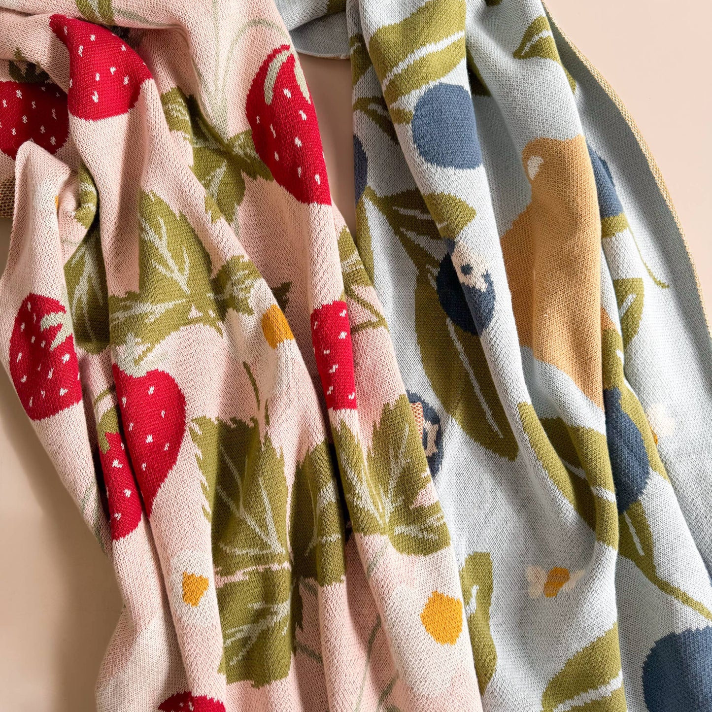 Blanket Strawberry Bunny Organic Baby Decor Christmas Gift