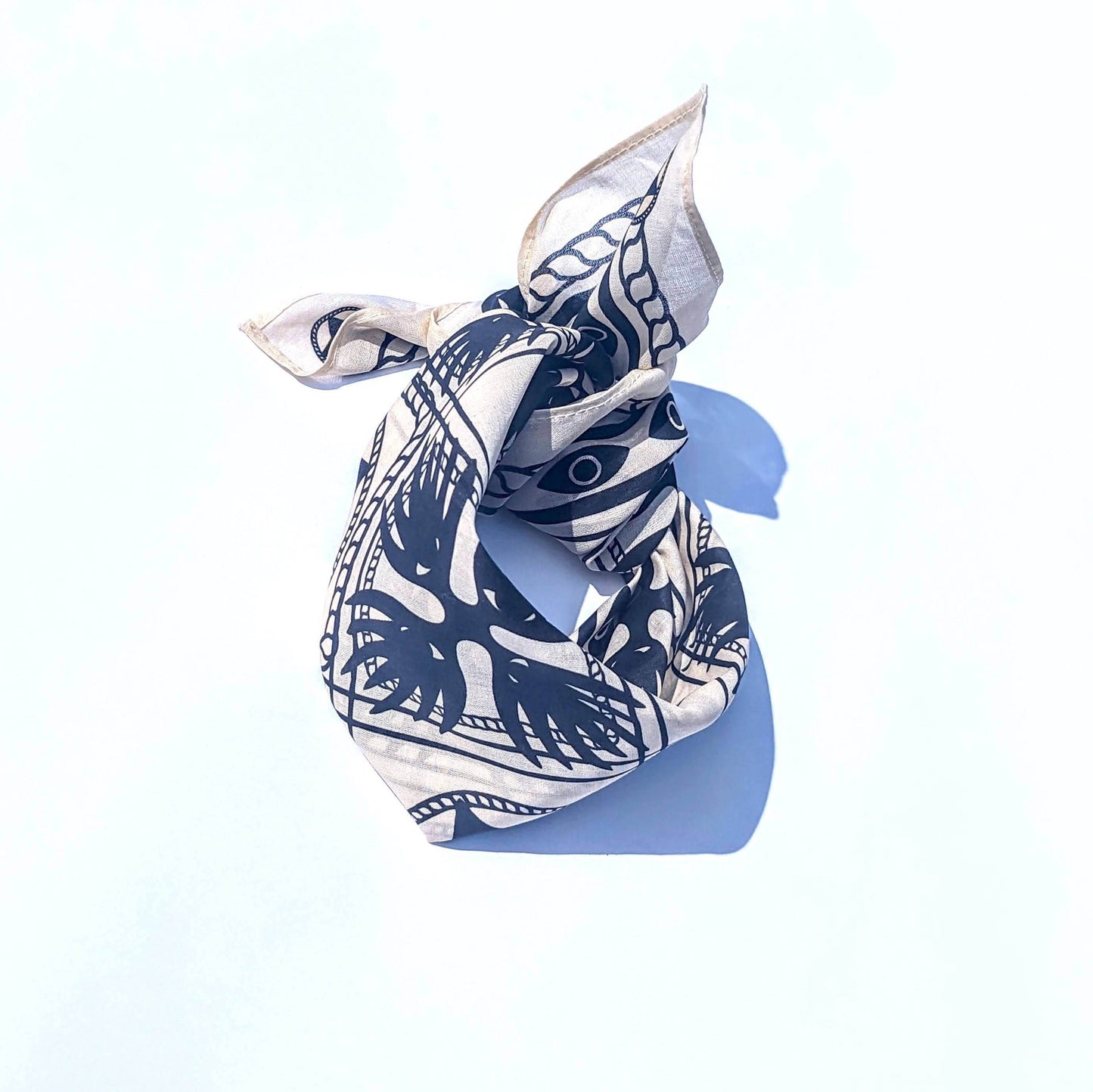 100% Cotton Bandana - Black Star Lines - SAUVAGE ZSA™