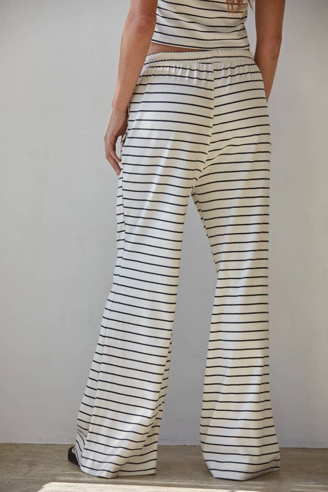 Knit Striped Waist Lounge Pants