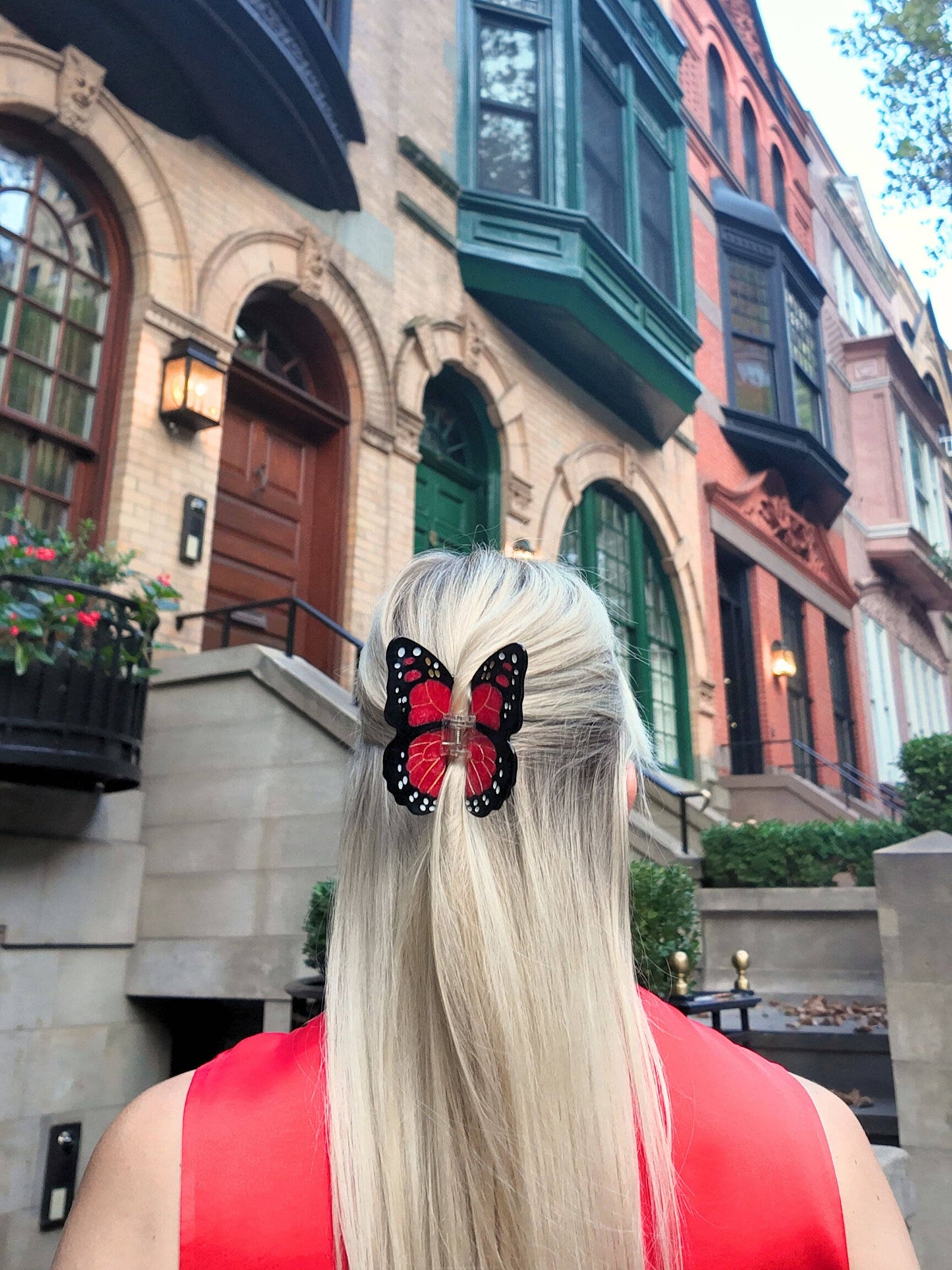 Hand-painted Limited Edition Monarch Butterfly Claw Clip