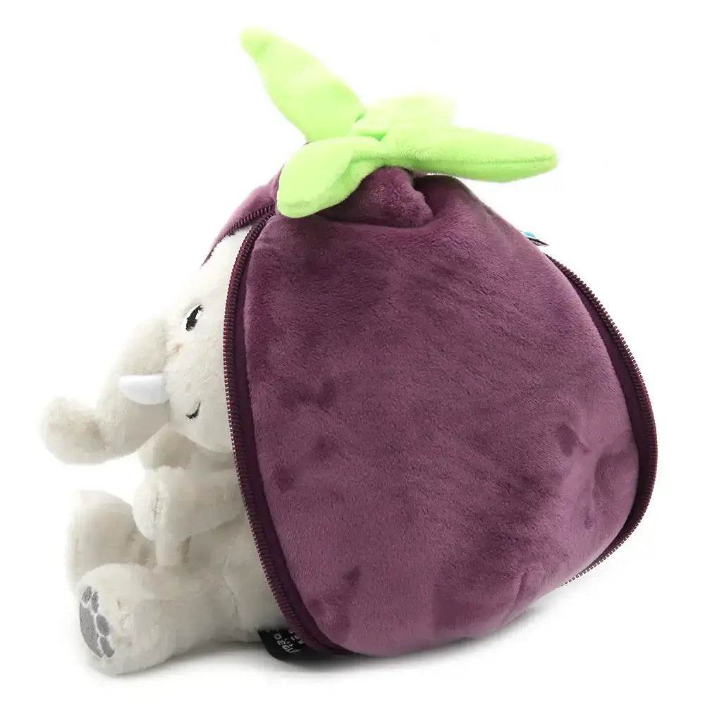 Velvet the elephant/eggplant soft toy - Flipetz - SAUVAGE ZSA™