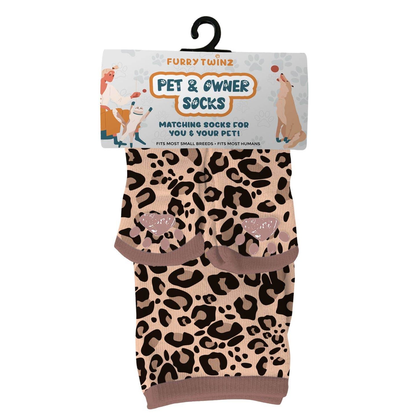 Matching Pet And Owner Fun Socks - Leopard - SAUVAGE ZSA™