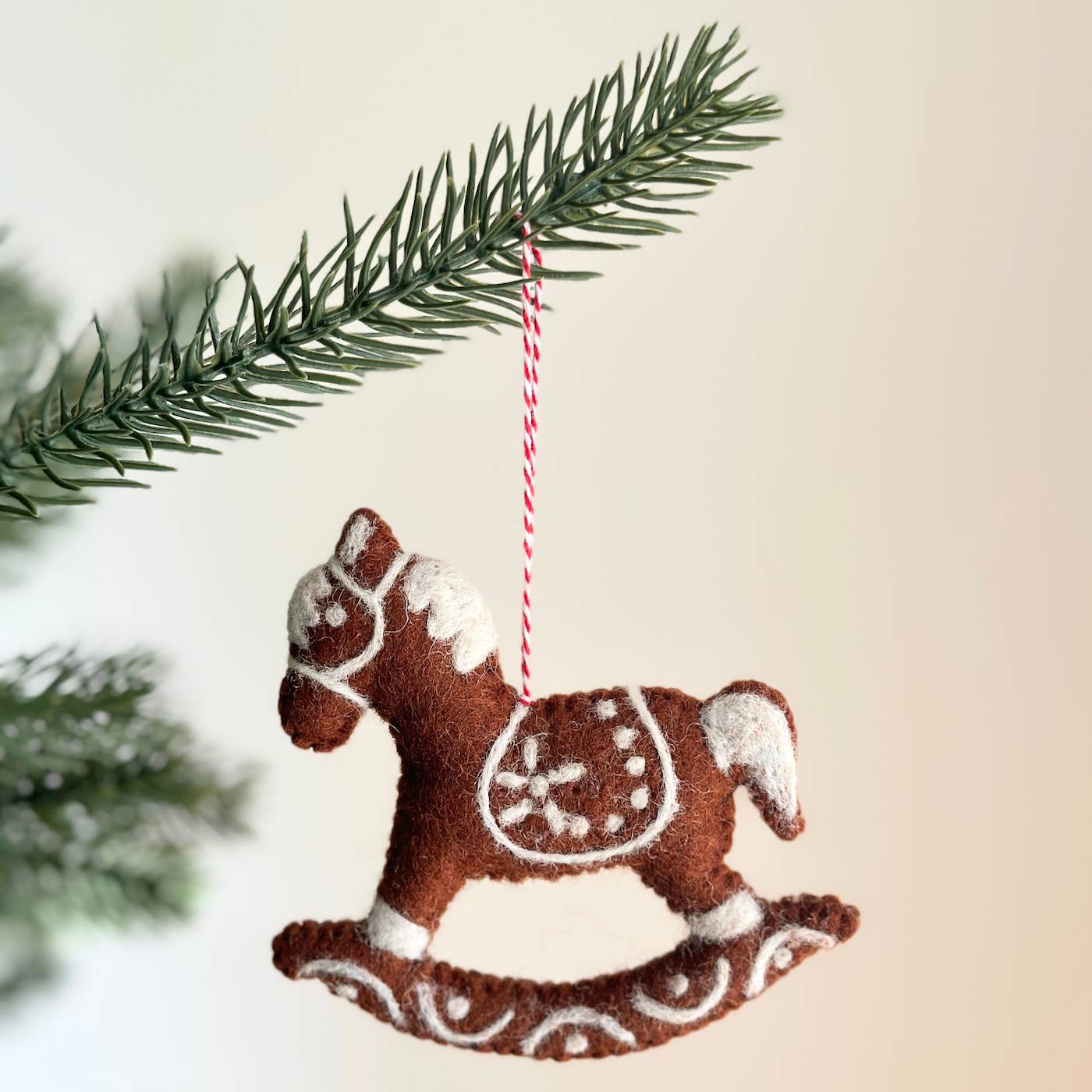 Gingerbread Rocking Horse Ornament