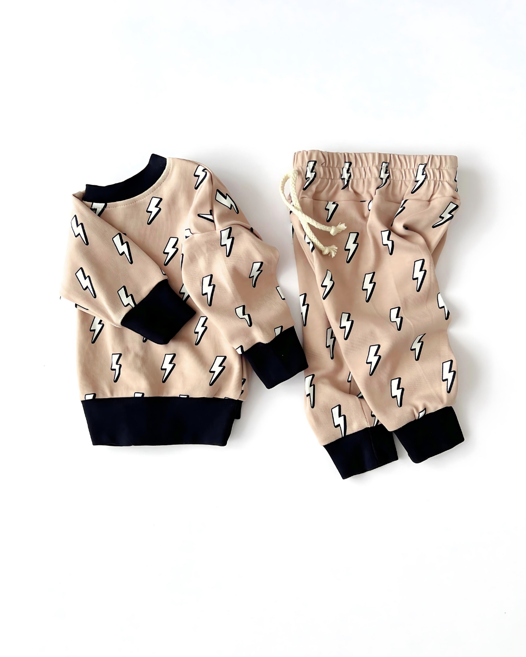 Kids Jogger Set with Lightning Bolts