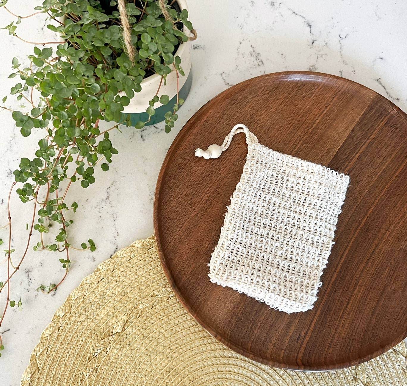 Biodegradable Natural Sisal Soap Saver Pouch | Eco Friendly - SAUVAGE ZSA™