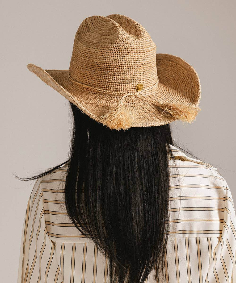 Packable Straw Cowboy Hat - SAUVAGE ZSA™