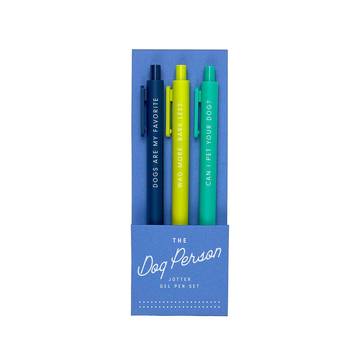 The Dog Person Jotter Gel Pen: Set of 3 - SAUVAGE ZSA™