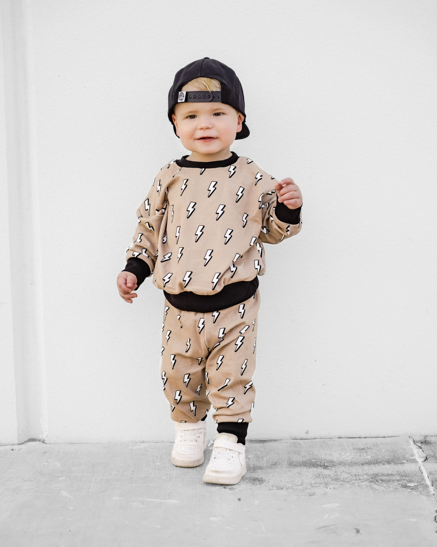 Kids Jogger Set with Lightning Bolts