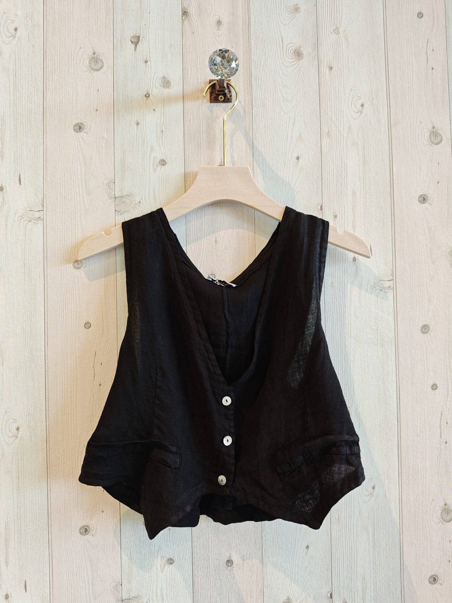 Comfortable Italian Linen Vest