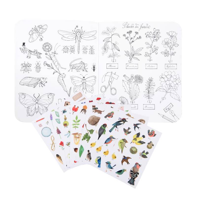 Coloring Book & Stickers - Botanist/Gardener Theme - SAUVAGE ZSA™