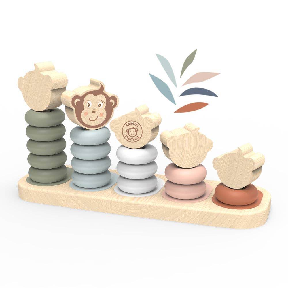 Monkey Family Stacker - Activity Toy - SAUVAGE ZSA™