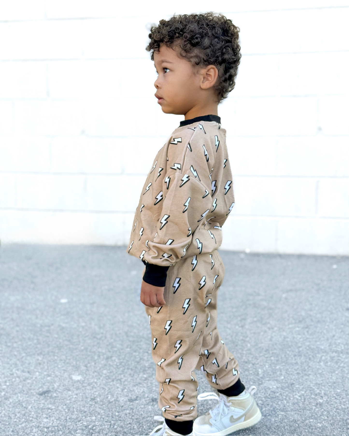Kids Jogger Set with Lightning Bolts