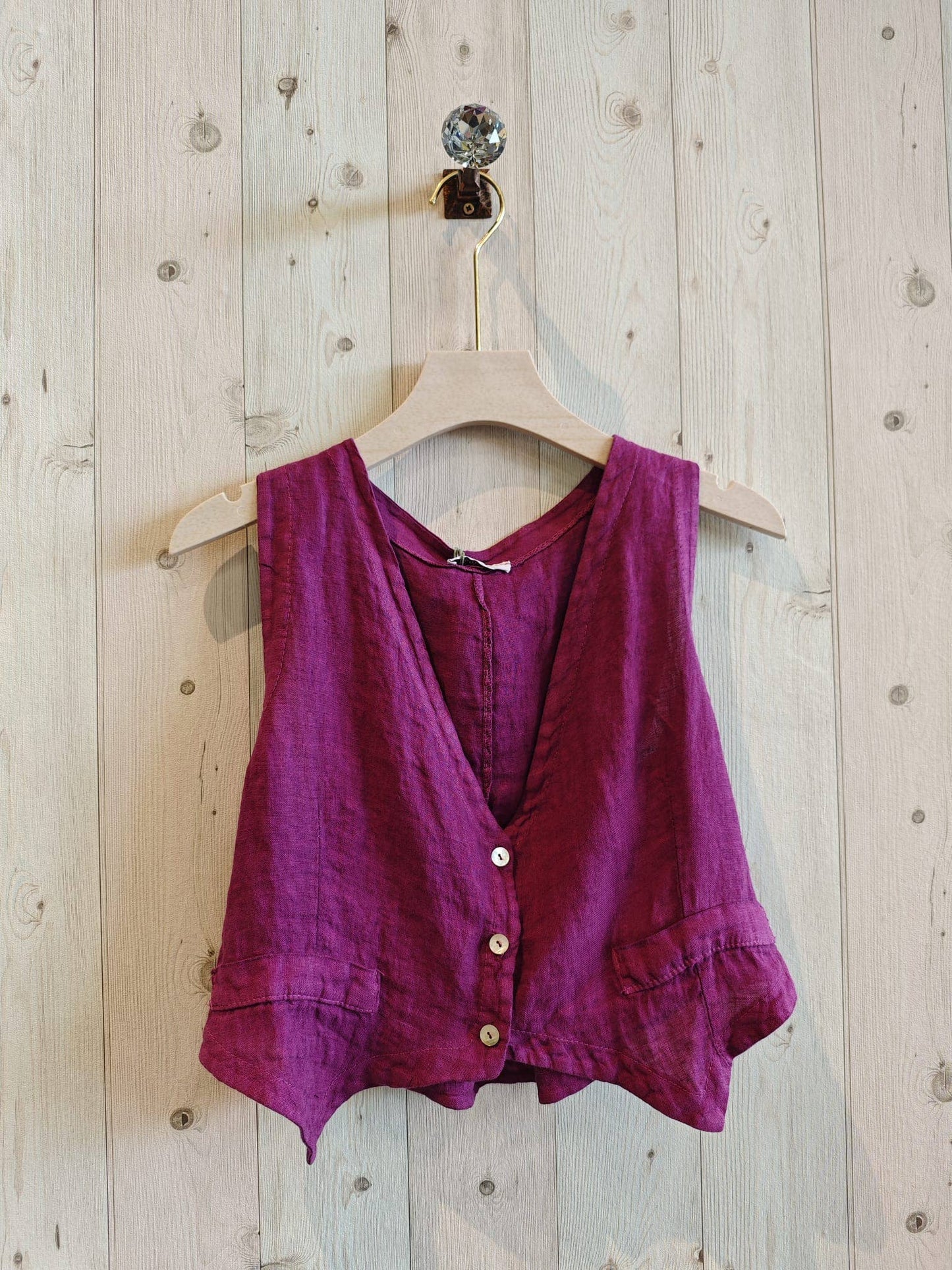 Comfortable Italian Linen Vest
