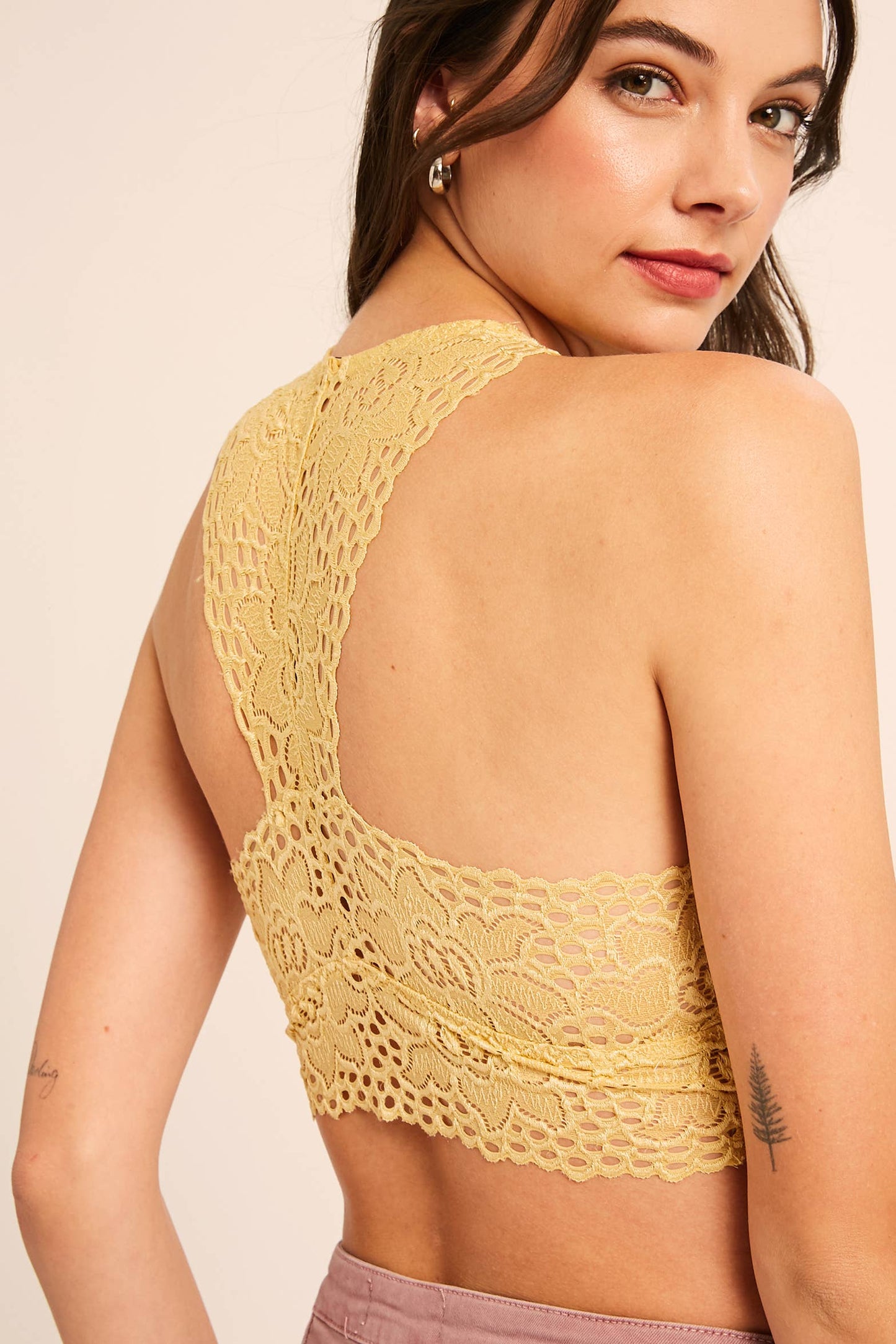 Lace Racerback Bralette Top