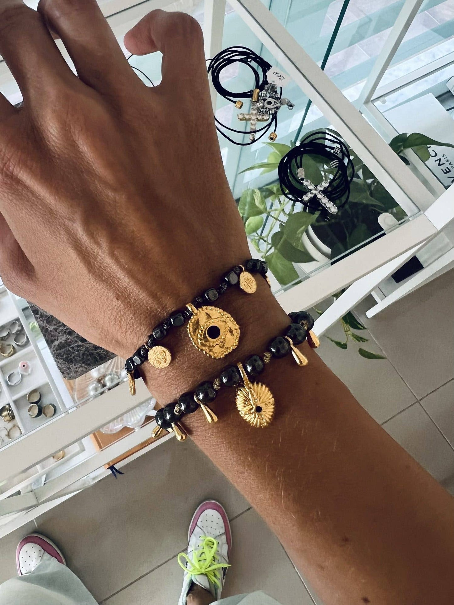Ηematite Gold Protection Bracelets