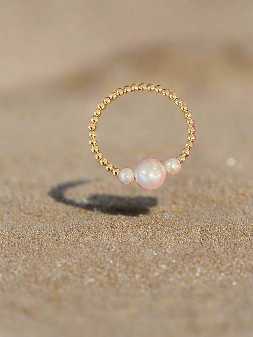 14K Gold Fresh Water Pearl Ring - SAUVAGE ZSA™
