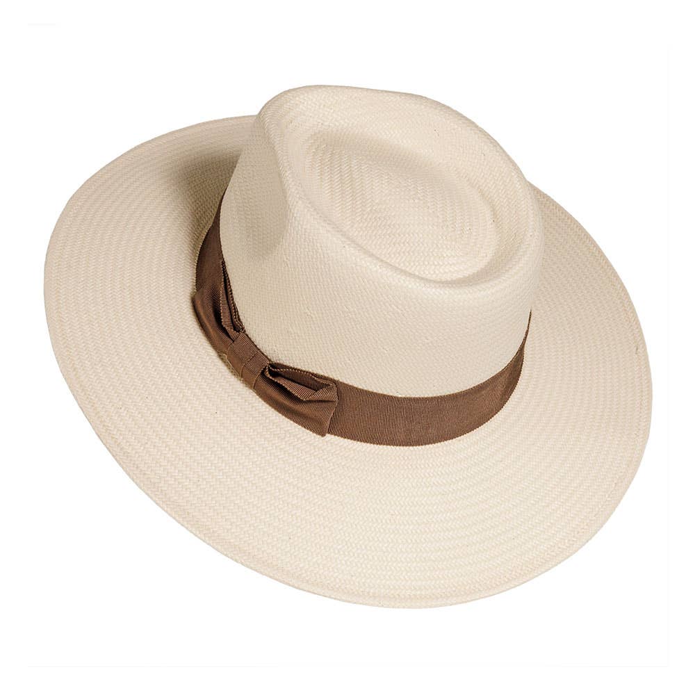 Straw Outback Wide Brim Sun Hat - Lennox Fedora