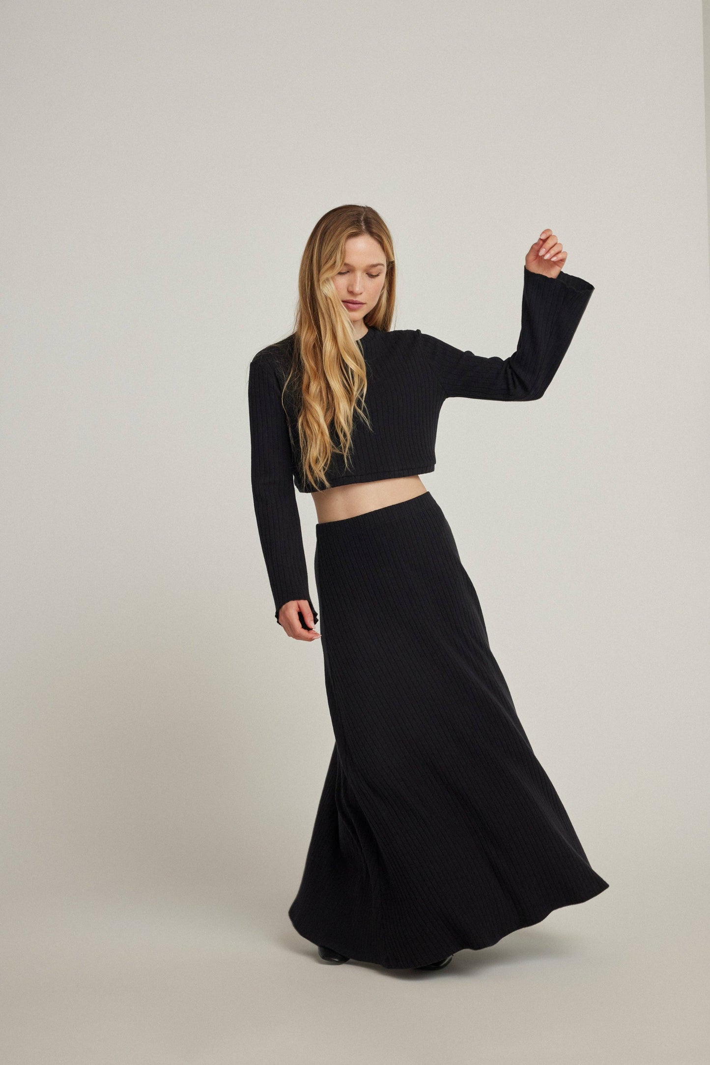 Soft Knit Maxi Skirt