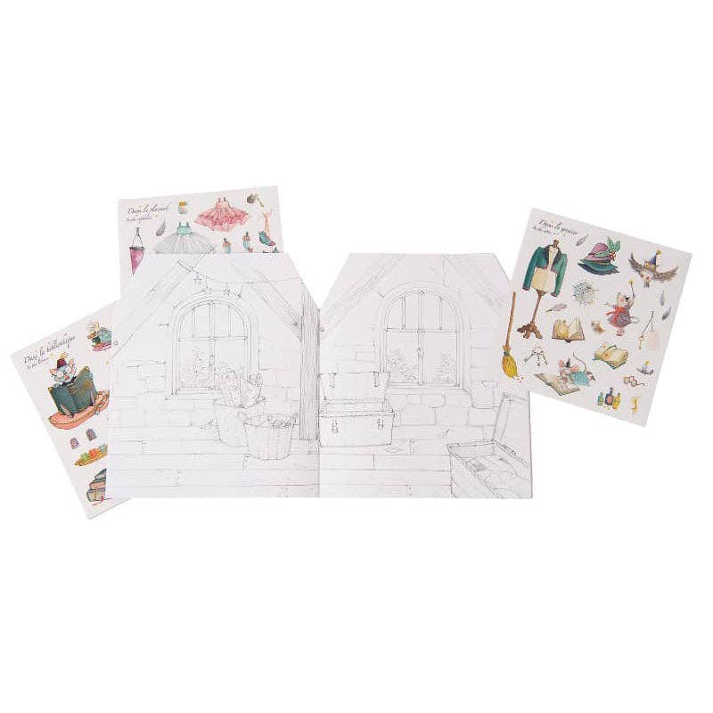 Coloring Book & Stickers - Once Upon a Time