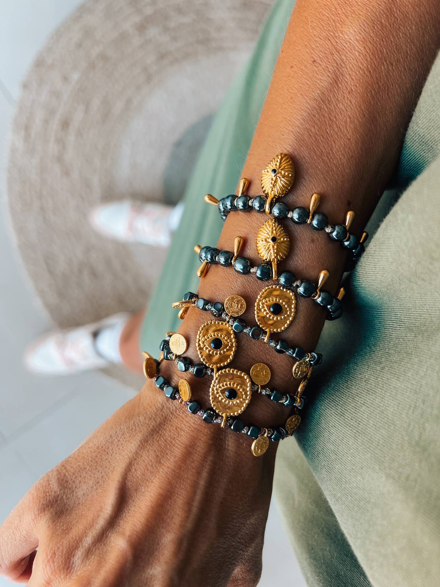 Ηematite Gold Protection Bracelets