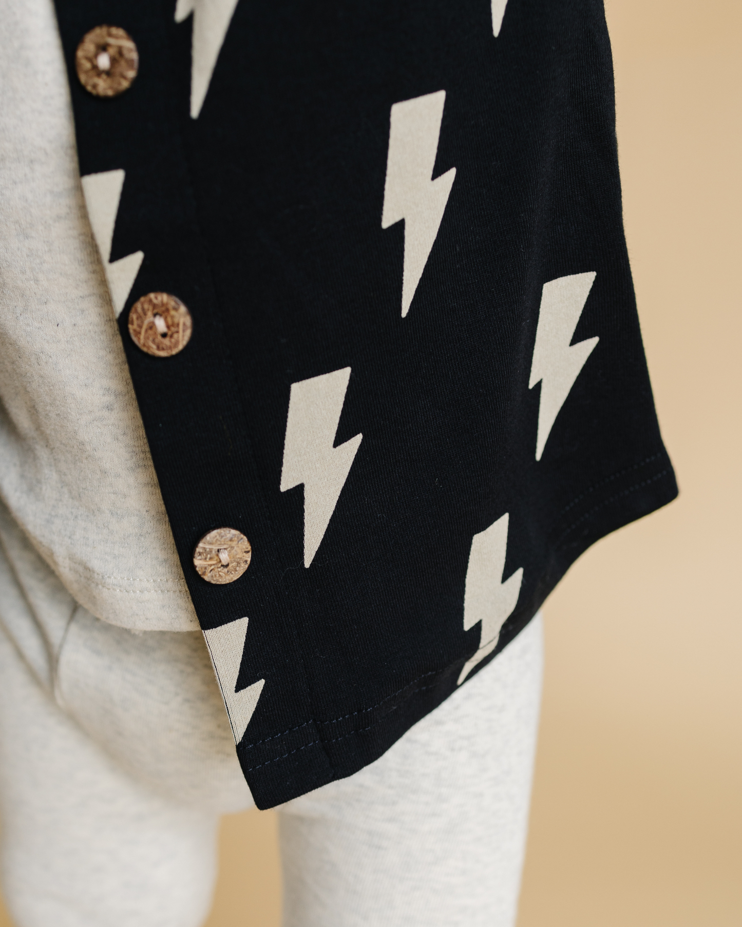 Baby & Kids Cotton Fall Shacket Lightning Bolts