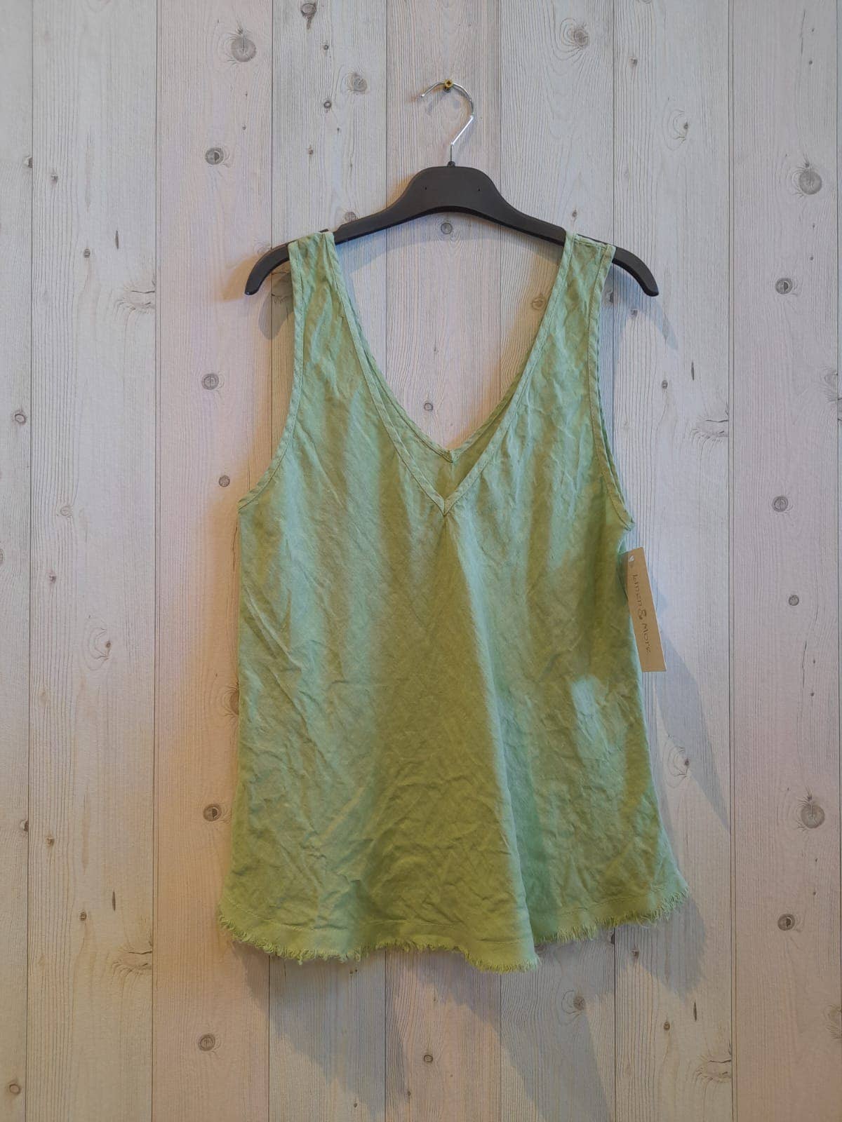 Italian Linen Sleeveless Blouse