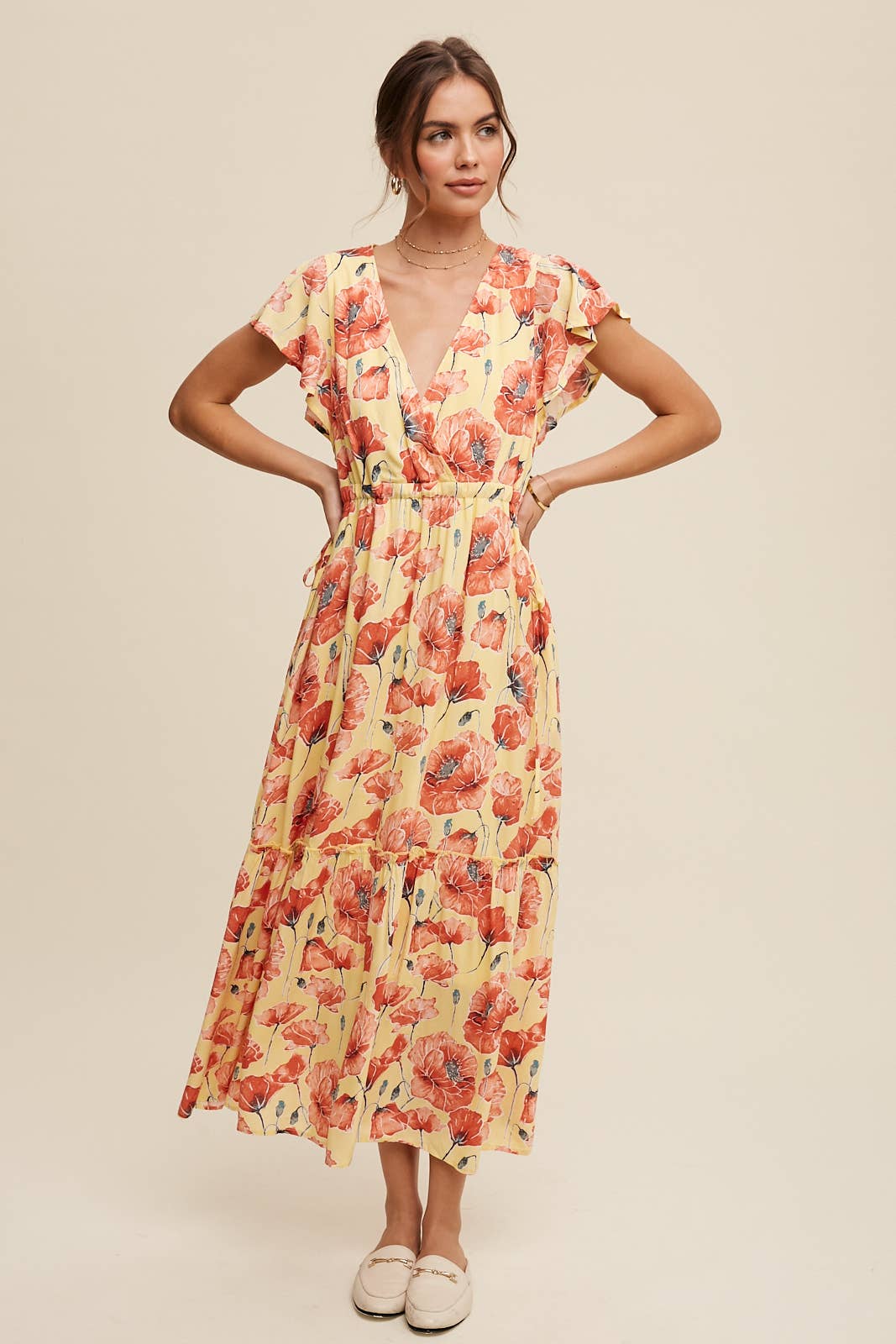 Poppy Floral Tiered Maxi Dress