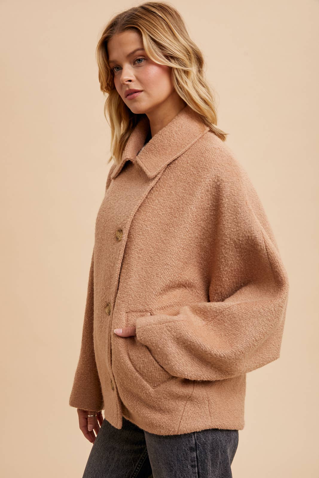Grey Boucle Jacket