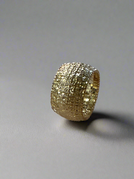 Golden Italian Brass Ring Size 8