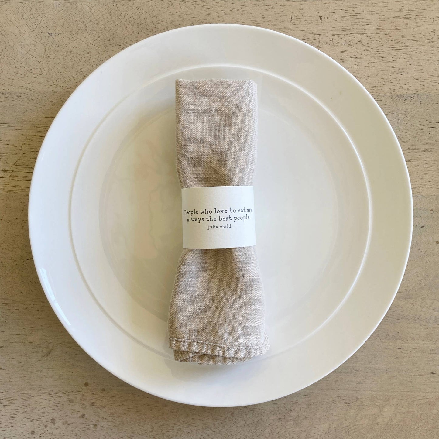 Quote Napkin Rings for Table Setting