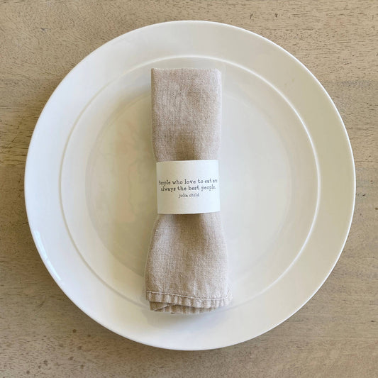 Quote Napkin Rings for Table Setting