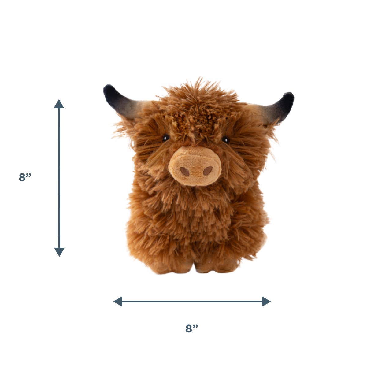 Highland Cow Squeaker Dog Toy