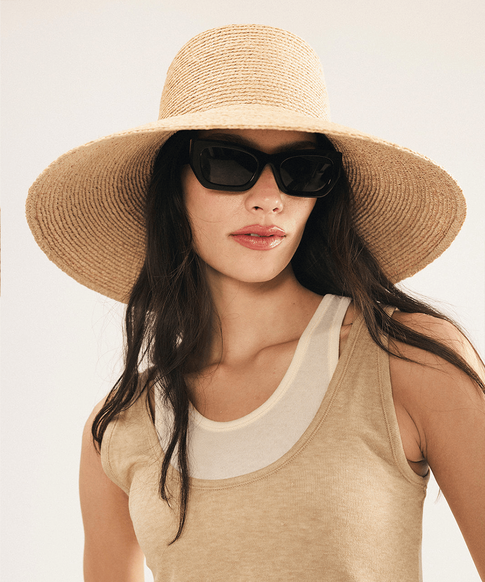 Jolie Packable Straw Bucket Hat