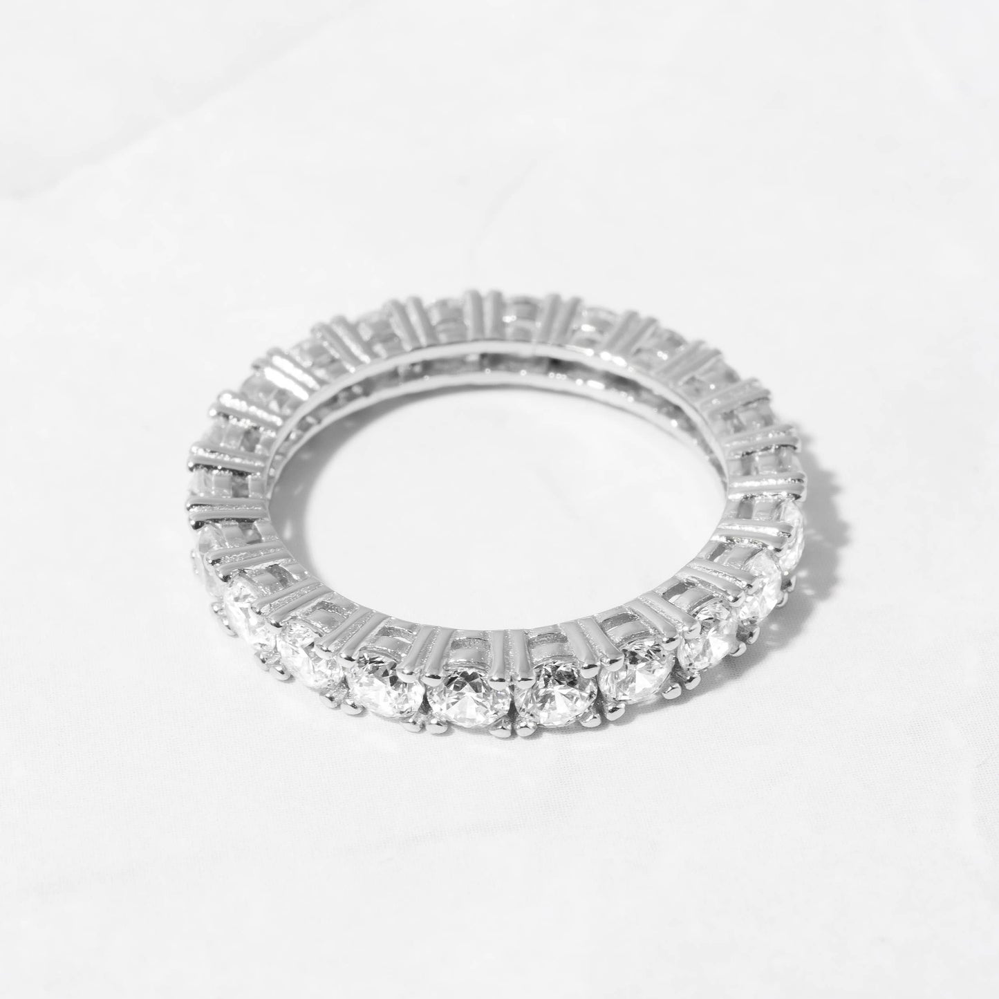 Eternity CZ Diamond Stacking Ring