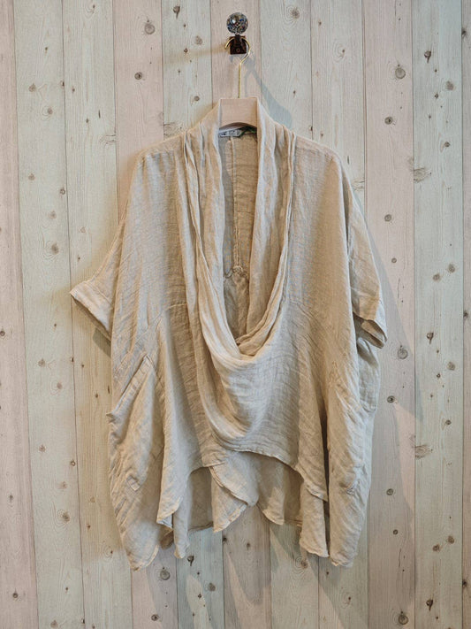 Bohemian Linen Blouse & Oversized Coverup